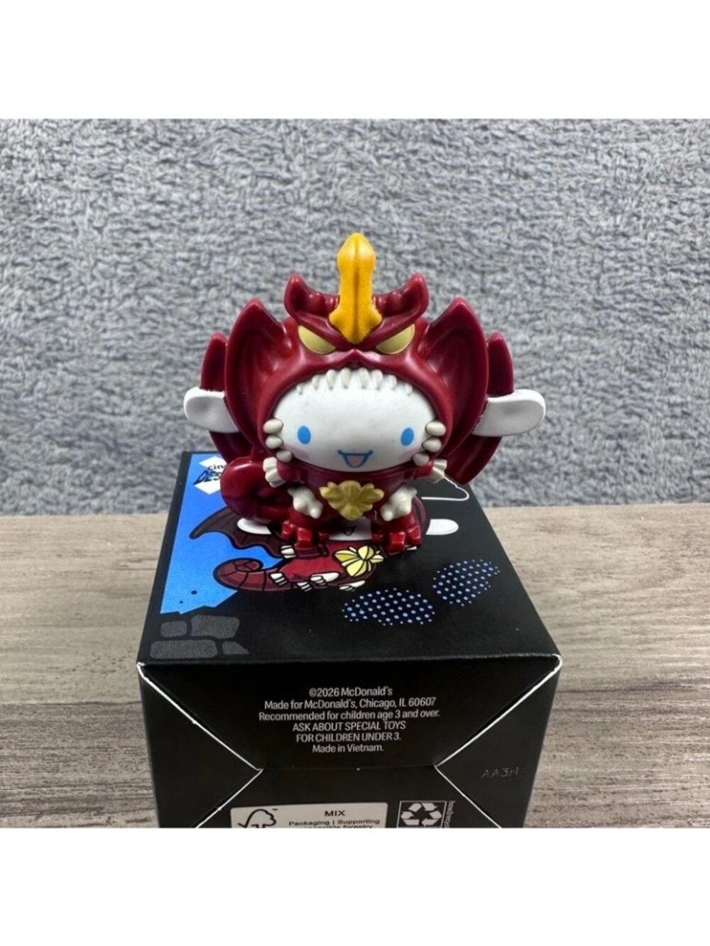 Red Monster Hello Kitty Figure